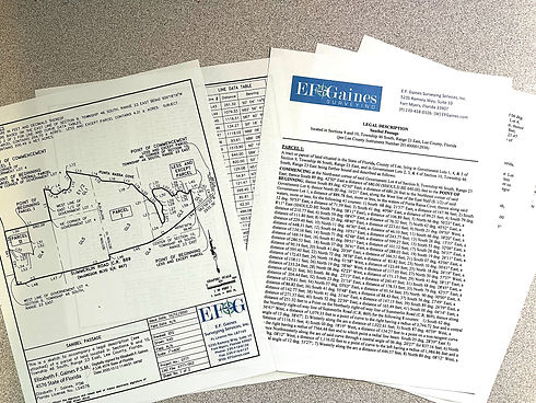 Legal description and sketch example