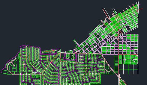 Parcel mapping linework example